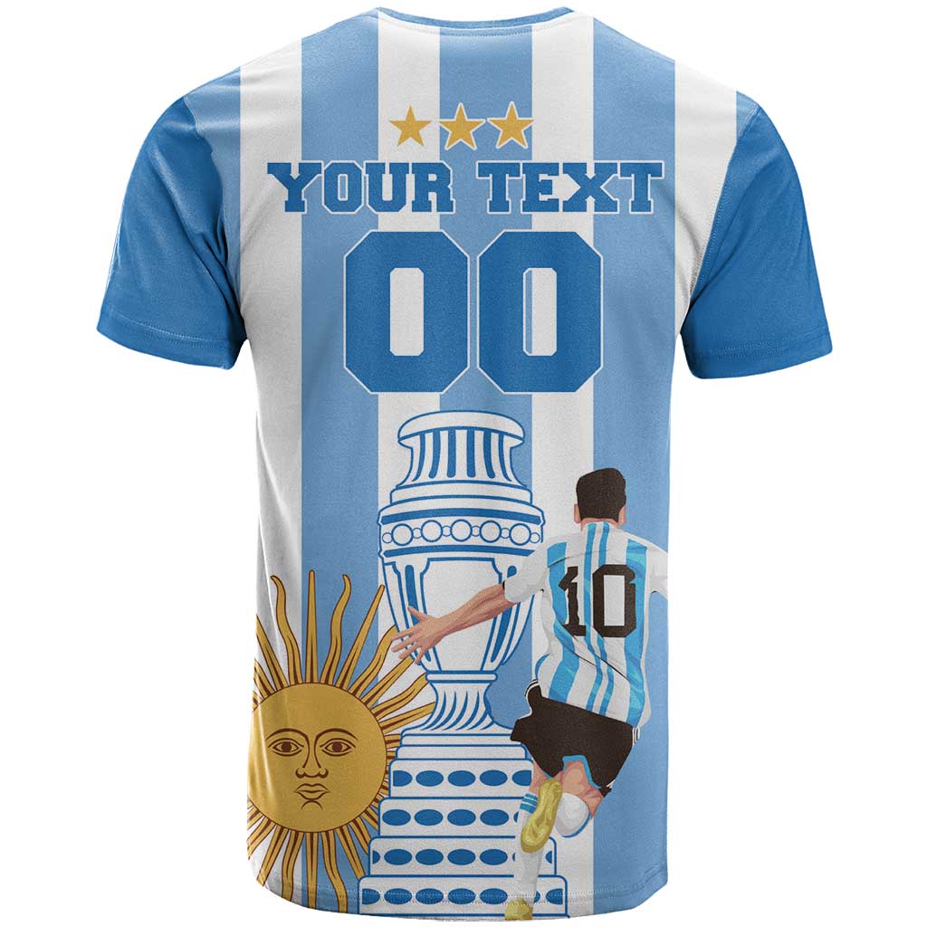 Custom Argentina Football T Shirt Go Champions 2024 - Wonder Print Shop