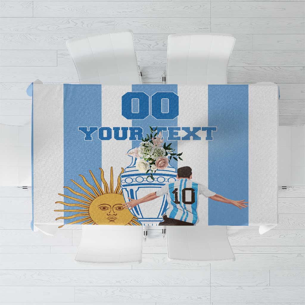 Custom Argentina Football Tablecloth Go Champions 2024 - Wonder Print Shop
