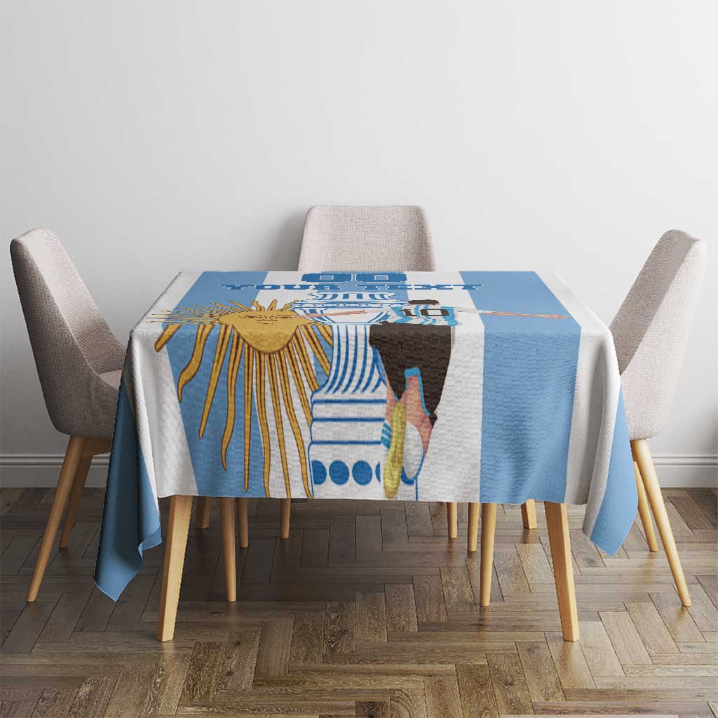 Custom Argentina Football Tablecloth Go Champions 2024 - Wonder Print Shop