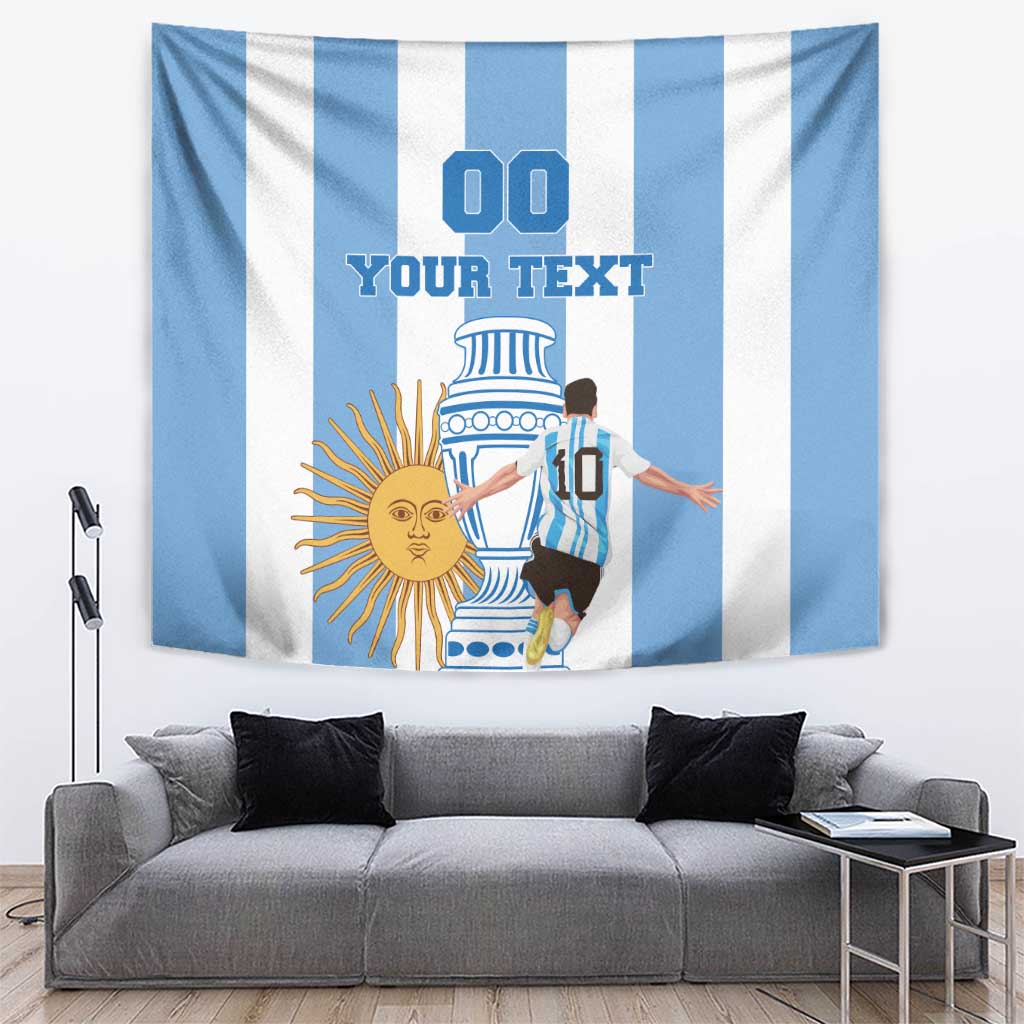 Custom Argentina Football Tapestry Go Champions 2024 - Wonder Print Shop