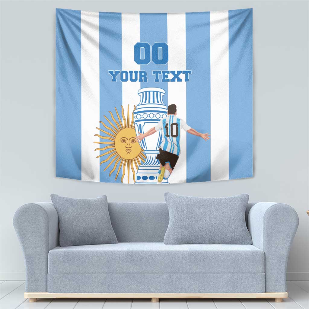 Custom Argentina Football Tapestry Go Champions 2024 - Wonder Print Shop