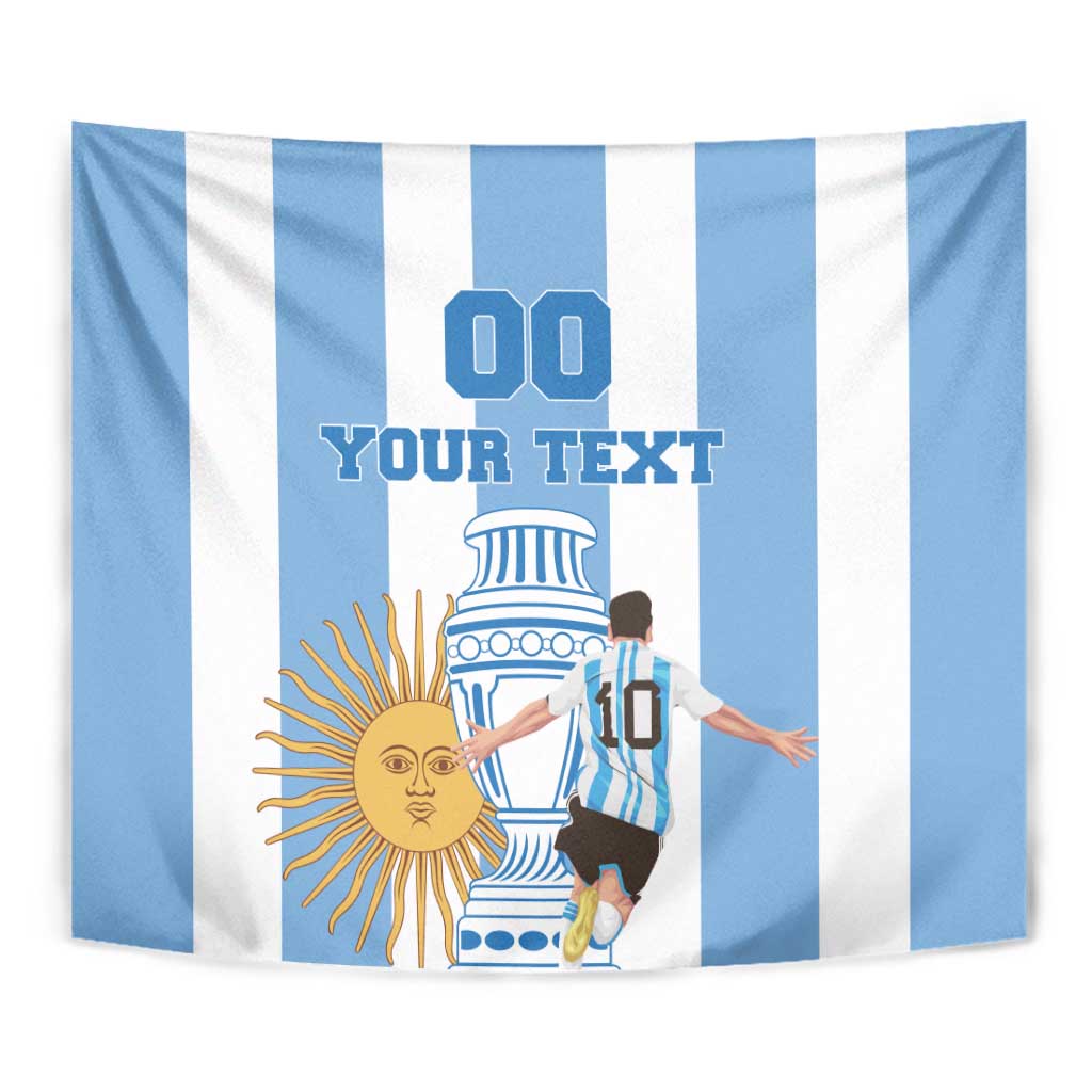 Custom Argentina Football Tapestry Go Champions 2024 - Wonder Print Shop