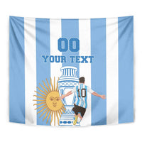 Custom Argentina Football Tapestry Go Champions 2024 - Wonder Print Shop