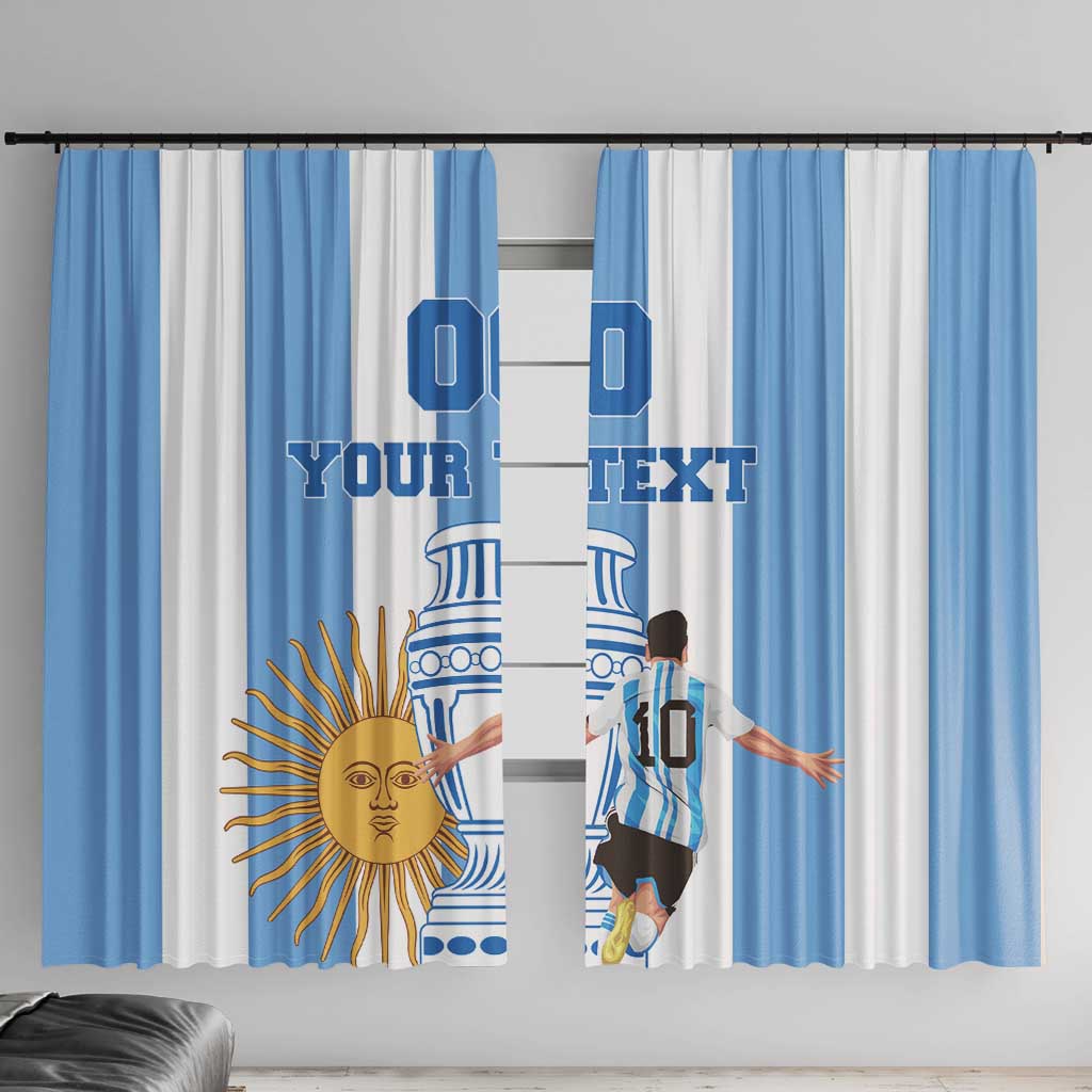 Custom Argentina Football Window Curtain Go Champions 2024 - Wonder Print Shop
