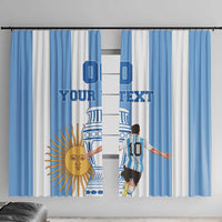 Custom Argentina Football Window Curtain Go Champions 2024 - Wonder Print Shop