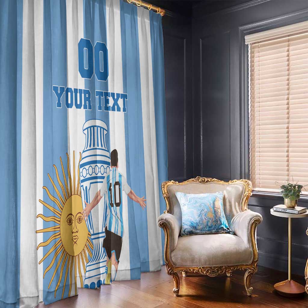 Custom Argentina Football Window Curtain Go Champions 2024 - Wonder Print Shop