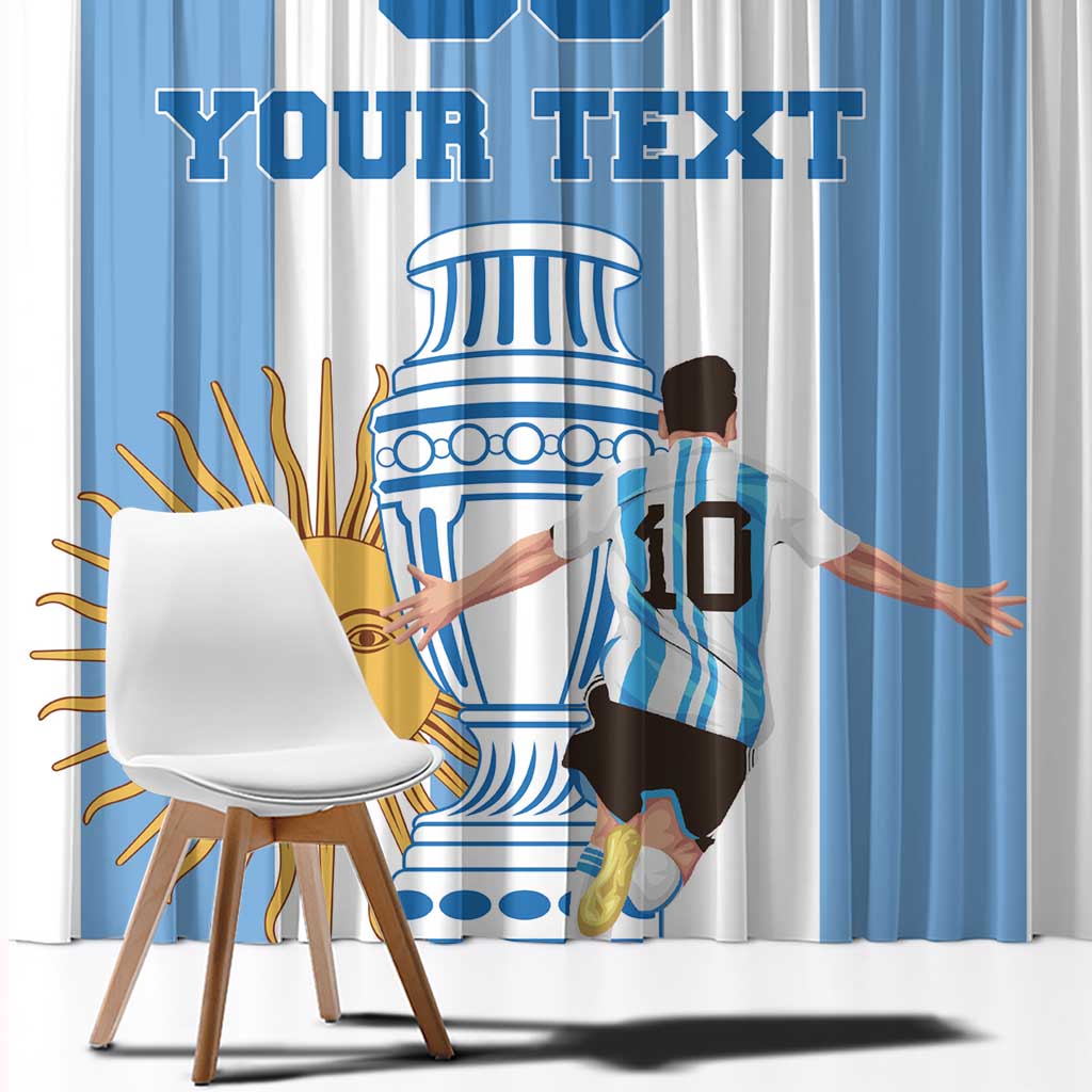 Custom Argentina Football Window Curtain Go Champions 2024 - Wonder Print Shop