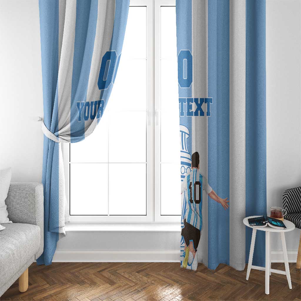 Custom Argentina Football Window Curtain Go Champions 2024 - Wonder Print Shop