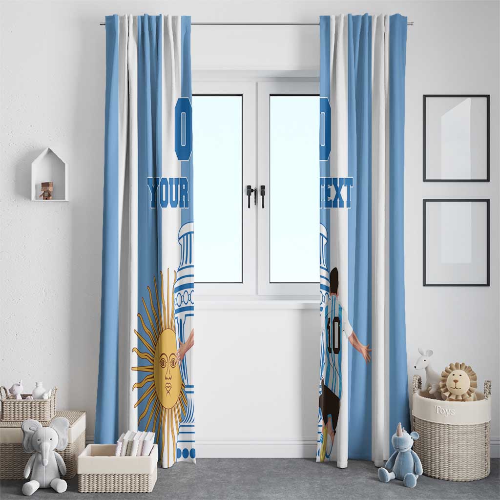 Custom Argentina Football Window Curtain Go Champions 2024 - Wonder Print Shop
