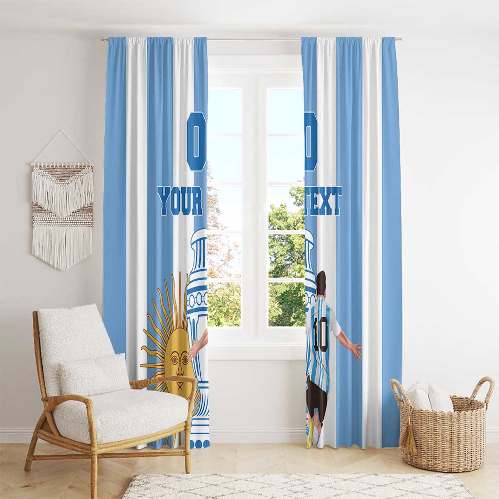 Custom Argentina Football Window Curtain Go Champions 2024 - Wonder Print Shop