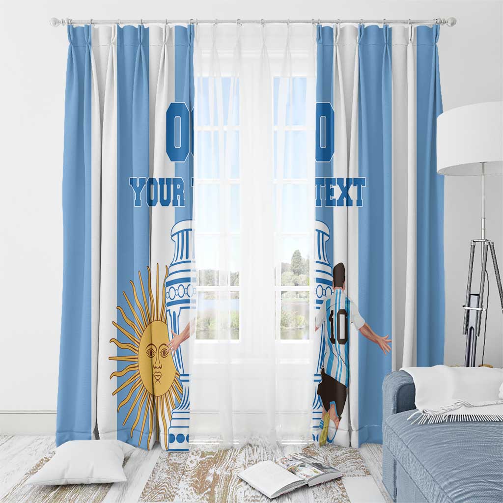 Custom Argentina Football Window Curtain Go Champions 2024 - Wonder Print Shop