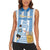 Custom Argentina Football Women Sleeveless Polo Shirt Go Champions 2024 - Wonder Print Shop