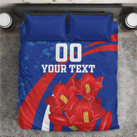 Custom Chile Lapageria Bedding Set With Grunge Style - Wonder Print Shop