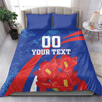 Custom Chile Lapageria Bedding Set With Grunge Style - Wonder Print Shop