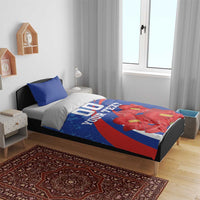 Custom Chile Lapageria Bedding Set With Grunge Style - Wonder Print Shop