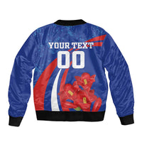 Custom Chile Lapageria Bomber Jacket With Grunge Style - Wonder Print Shop