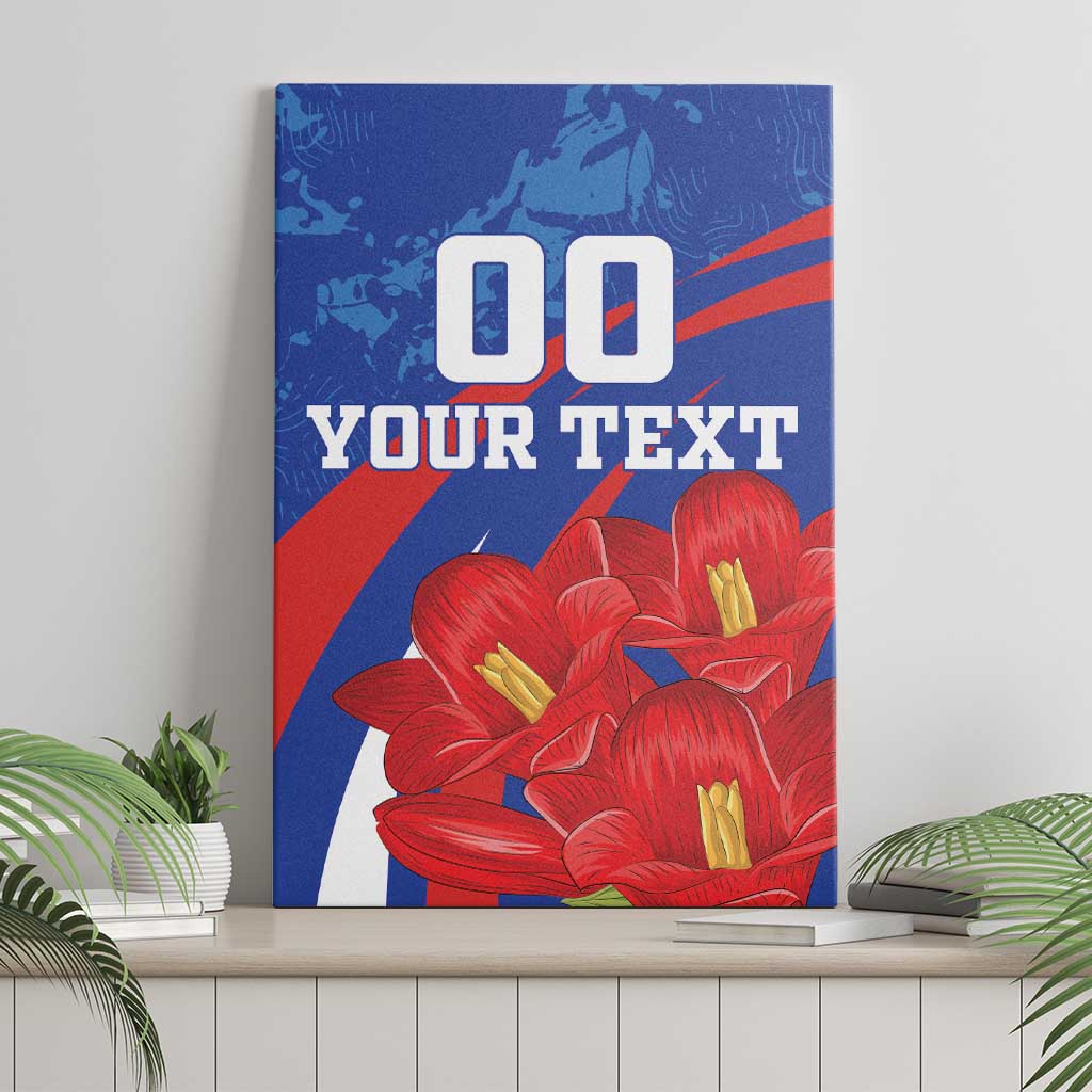 Custom Chile Lapageria Canvas Wall Art With Grunge Style - Wonder Print Shop