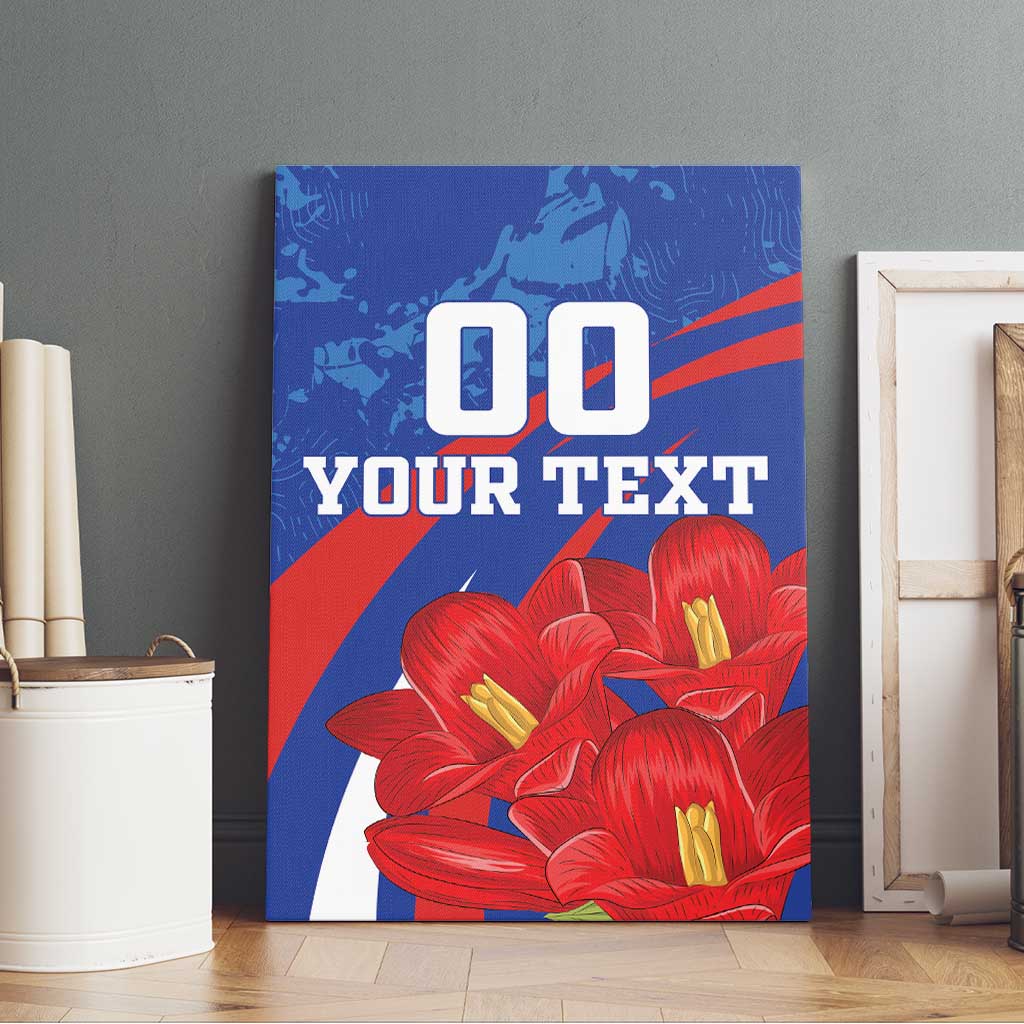 Custom Chile Lapageria Canvas Wall Art With Grunge Style - Wonder Print Shop