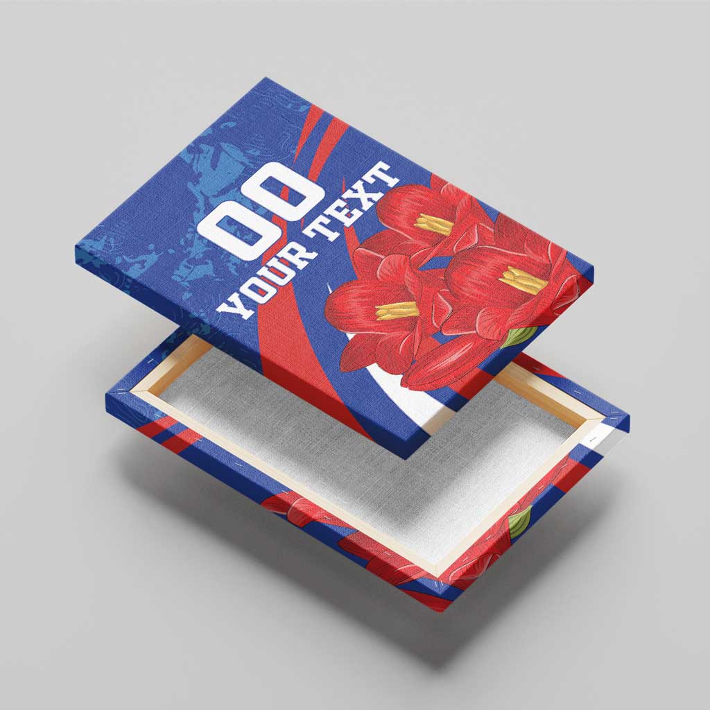 Custom Chile Lapageria Canvas Wall Art With Grunge Style - Wonder Print Shop