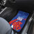 Custom Chile Lapageria Car Mats With Grunge Style - Wonder Print Shop