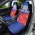 Custom Chile Lapageria Car Seat Cover With Grunge Style - Wonder Print Shop