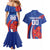 Custom Chile Lapageria Couples Matching Mermaid Dress and Hawaiian Shirt With Grunge Style - Wonder Print Shop