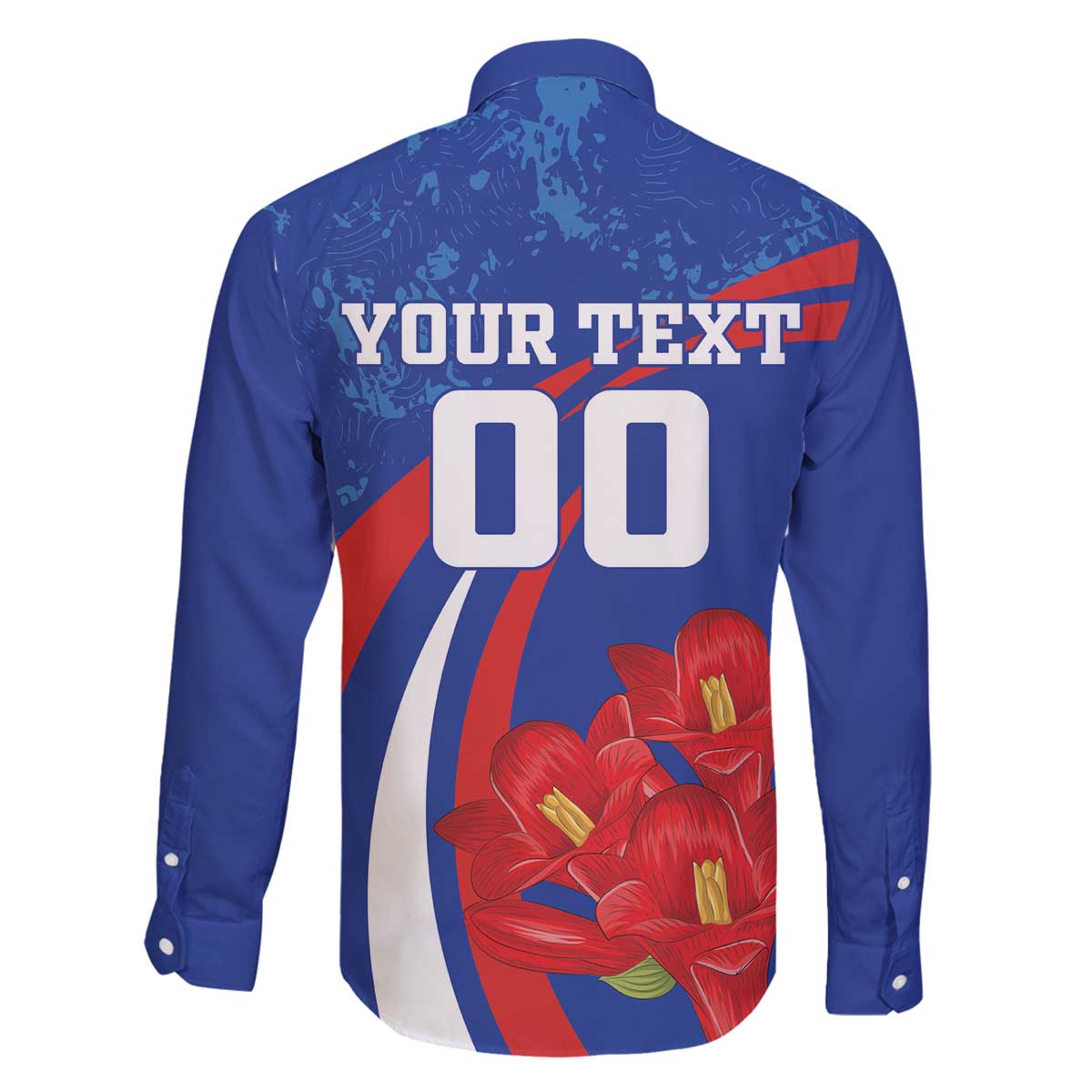 Custom Chile Lapageria Family Matching Off The Shoulder Long Sleeve Dress and Hawaiian Shirt With Grunge Style - Wonder Print Shop