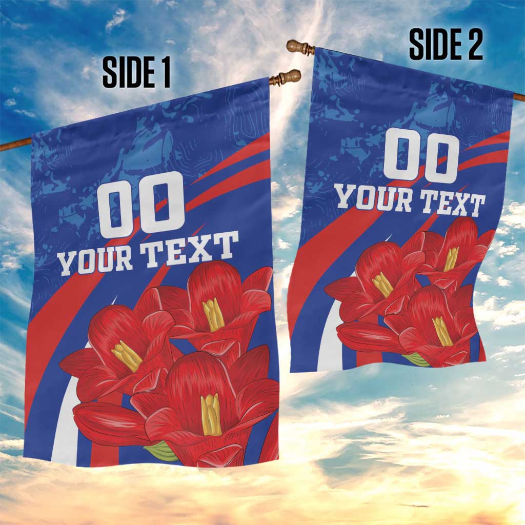 Custom Chile Lapageria Garden Flag With Grunge Style - Wonder Print Shop