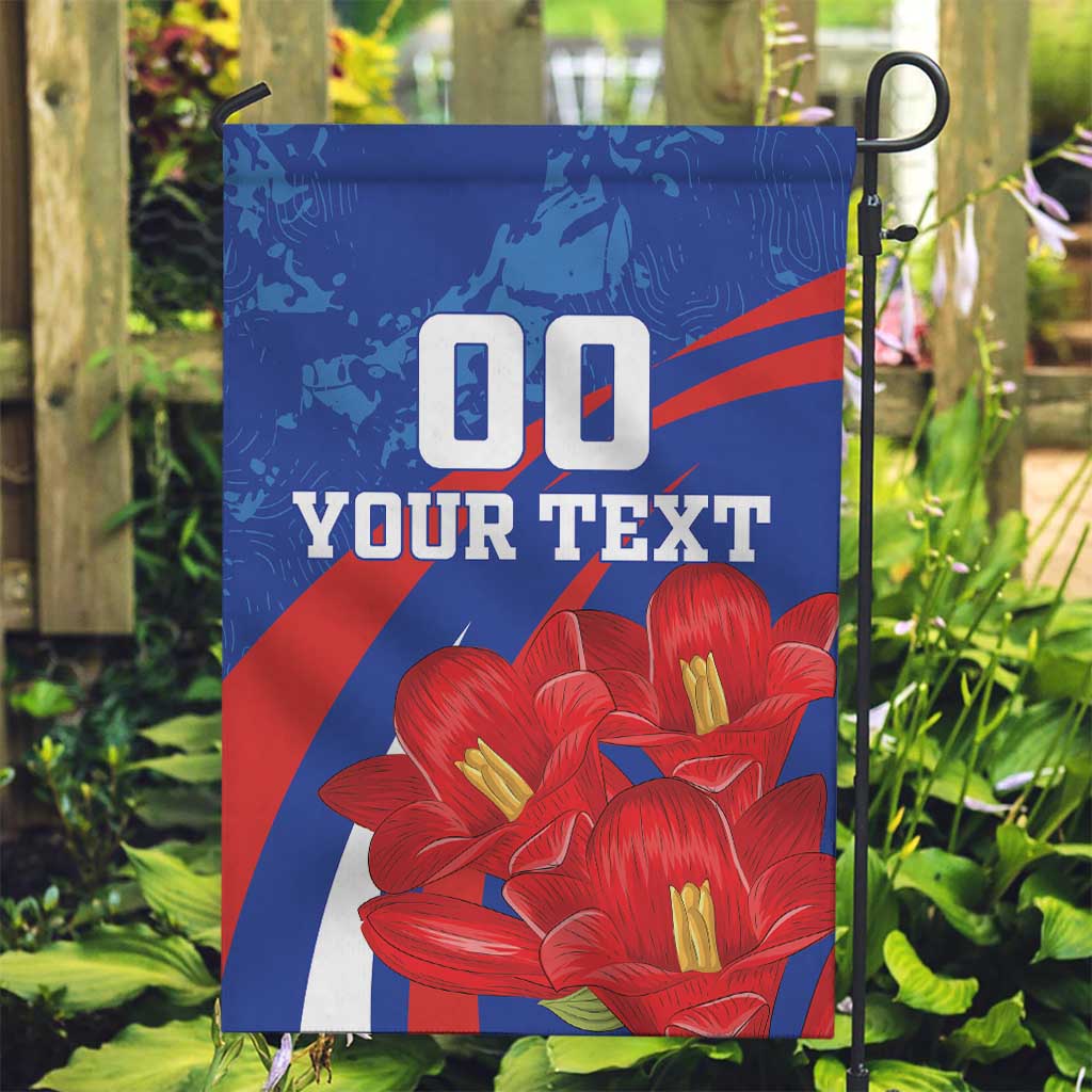 Custom Chile Lapageria Garden Flag With Grunge Style - Wonder Print Shop