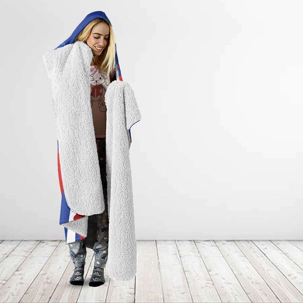 Custom Chile Lapageria Hooded Blanket With Grunge Style