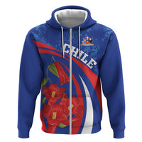 Custom Chile Lapageria Hoodie With Grunge Style - Wonder Print Shop