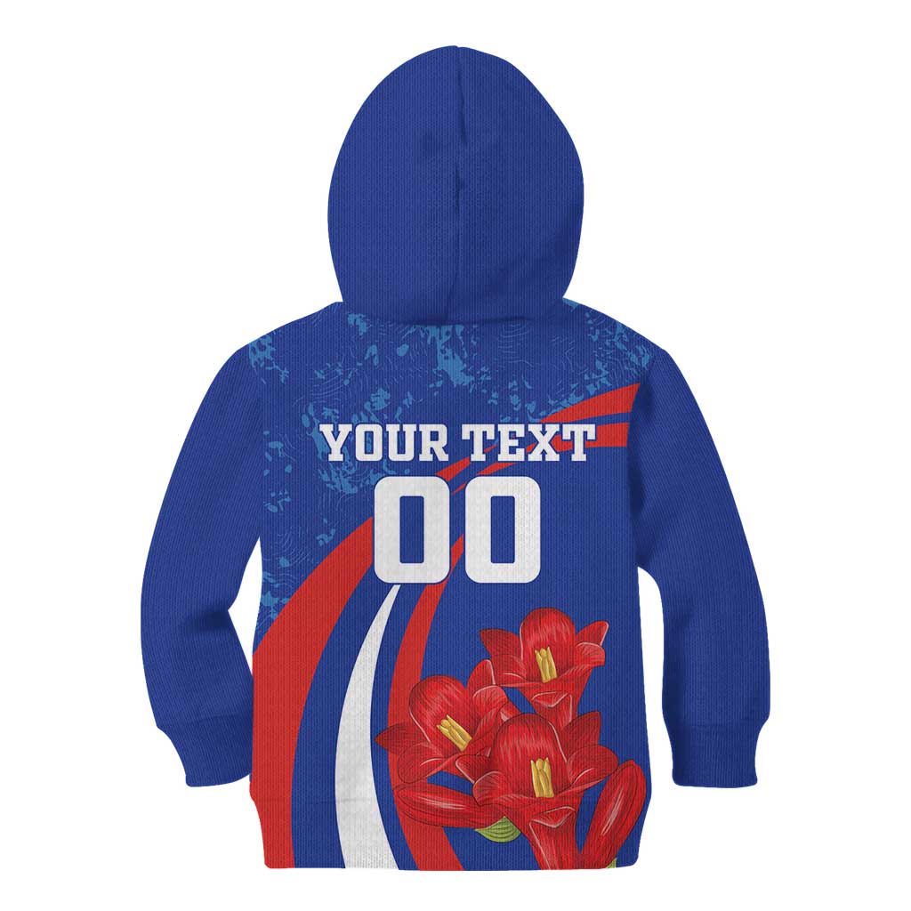 Custom Chile Lapageria Kid Hoodie With Grunge Style - Wonder Print Shop