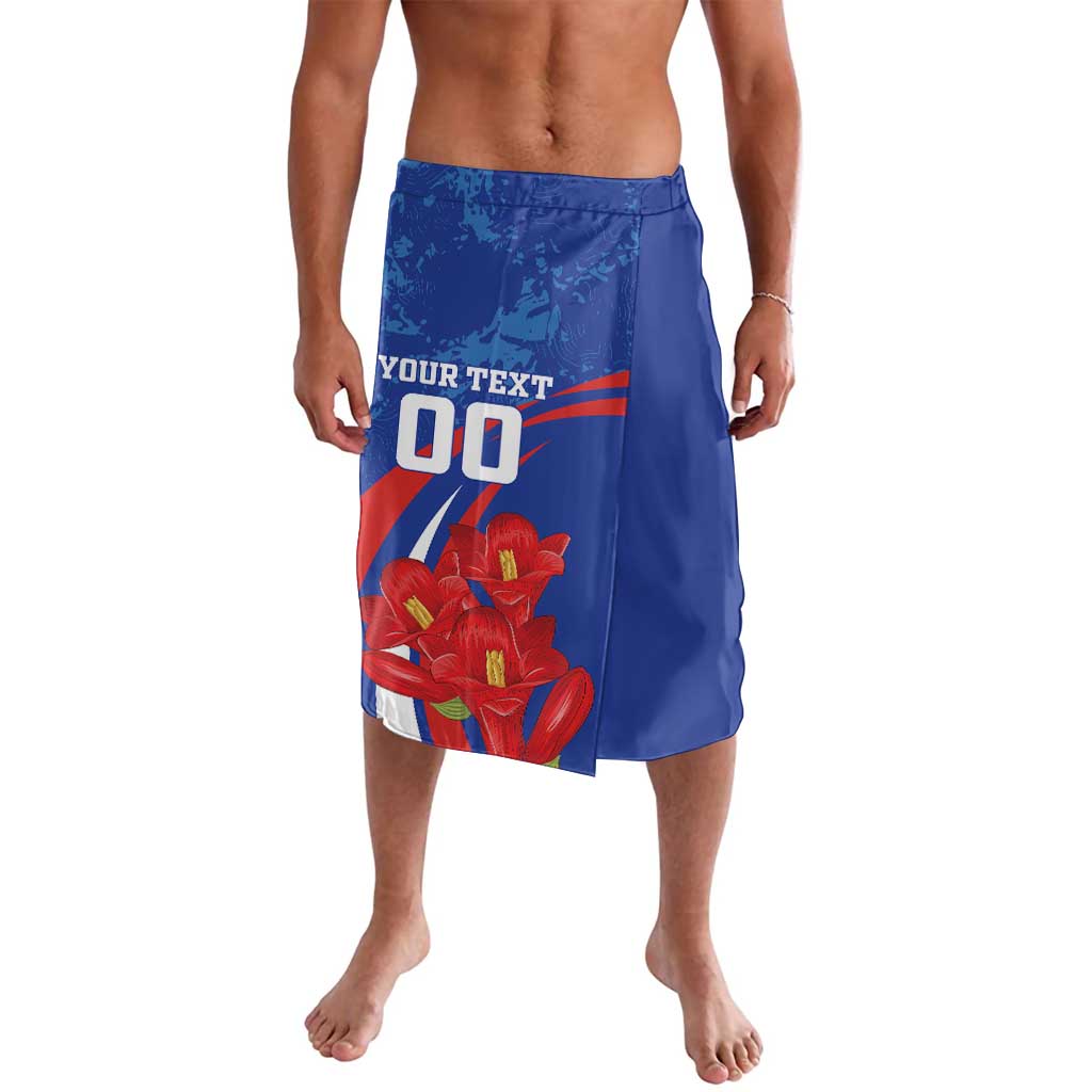 Custom Chile Lapageria Lavalava With Grunge Style - Wonder Print Shop