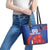 Custom Chile Lapageria Leather Tote Bag With Grunge Style - Wonder Print Shop