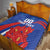 Custom Chile Lapageria Quilt With Grunge Style - Wonder Print Shop