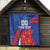 Custom Chile Lapageria Quilt With Grunge Style - Wonder Print Shop