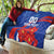 Custom Chile Lapageria Quilt With Grunge Style - Wonder Print Shop