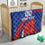Custom Chile Lapageria Quilt With Grunge Style - Wonder Print Shop