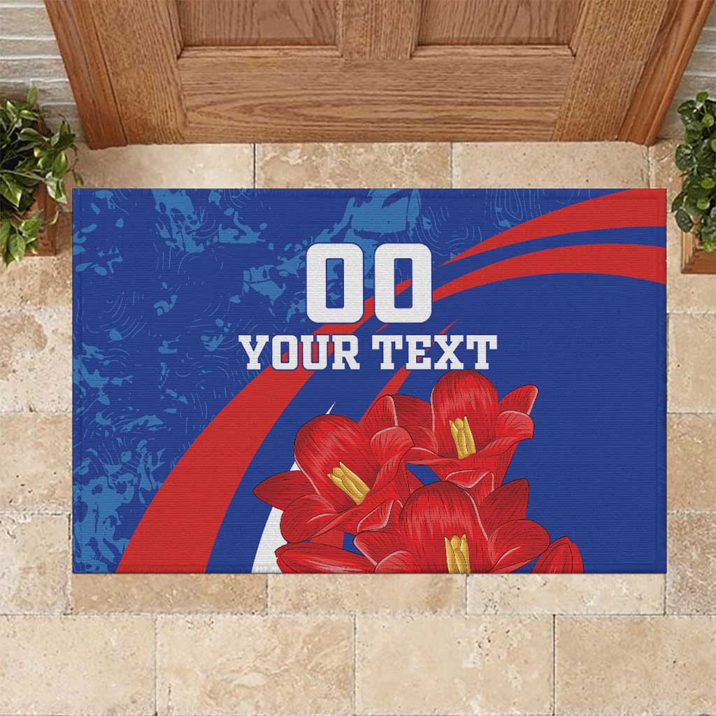 Custom Chile Lapageria Rubber Doormat With Grunge Style - Wonder Print Shop