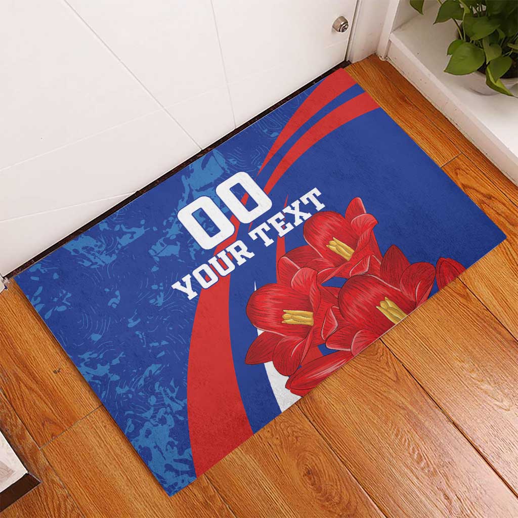 Custom Chile Lapageria Rubber Doormat With Grunge Style - Wonder Print Shop