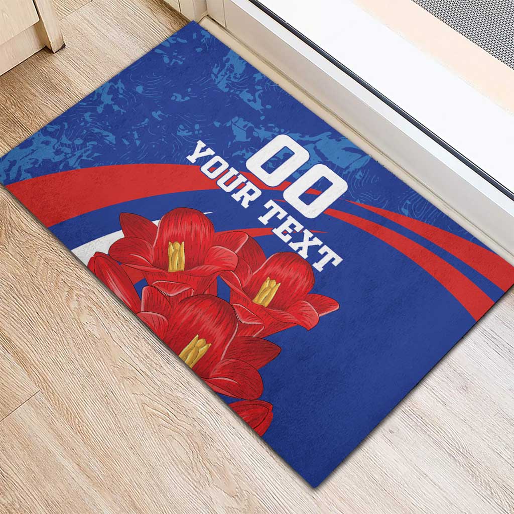 Custom Chile Lapageria Rubber Doormat With Grunge Style - Wonder Print Shop