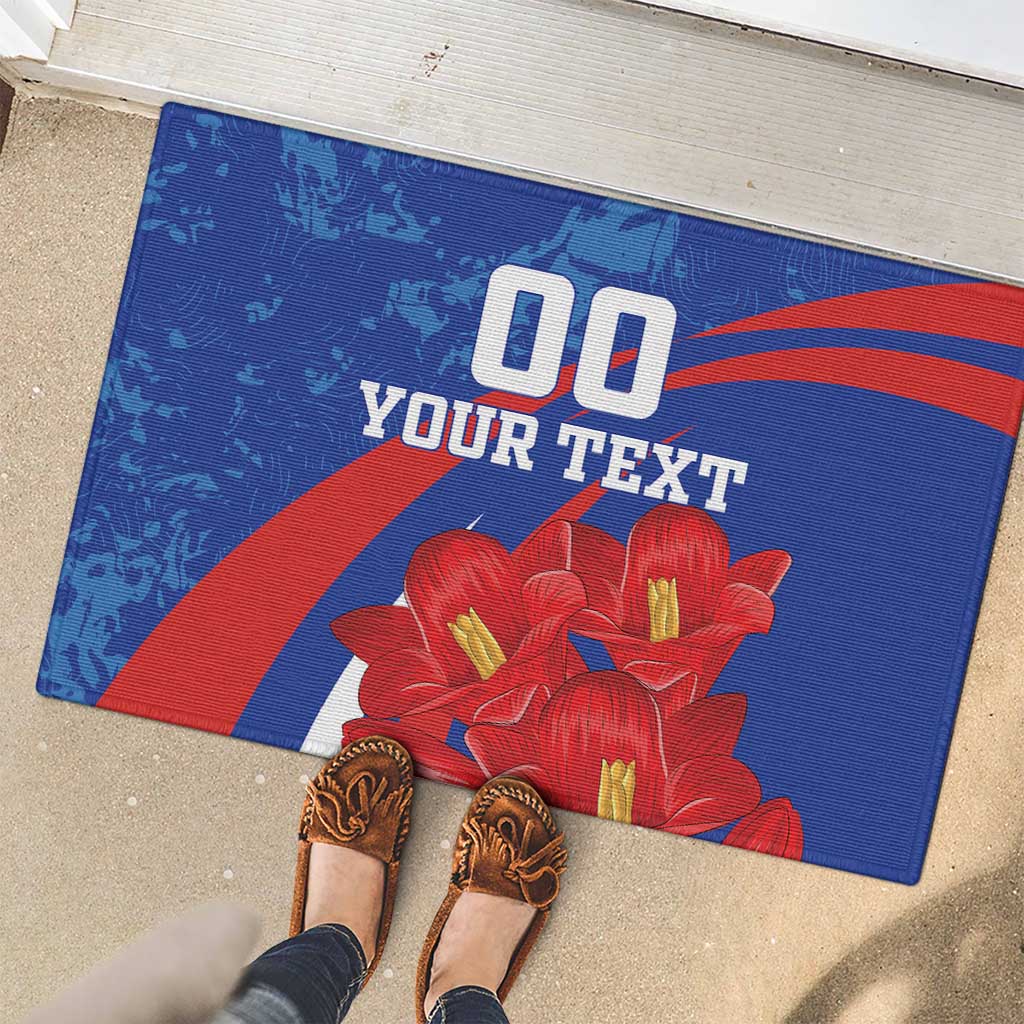 Custom Chile Lapageria Rubber Doormat With Grunge Style - Wonder Print Shop