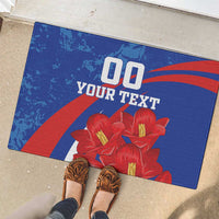 Custom Chile Lapageria Rubber Doormat With Grunge Style - Wonder Print Shop