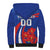 Custom Chile Lapageria Sherpa Hoodie With Grunge Style - Wonder Print Shop