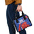 Custom Chile Lapageria Shoulder Handbag With Grunge Style
