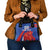 Custom Chile Lapageria Shoulder Handbag With Grunge Style