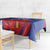 Custom Chile Lapageria Tablecloth With Grunge Style - Wonder Print Shop