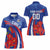Custom Chile Lapageria Women Polo Shirt With Grunge Style - Wonder Print Shop