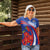 Custom Chile Lapageria Women Polo Shirt With Grunge Style - Wonder Print Shop