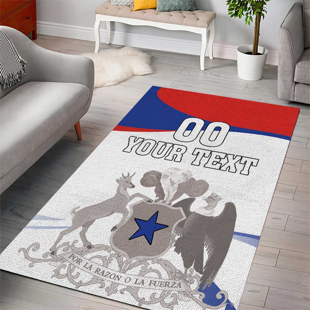 Custom Fiestas Patrias Chile Area Rug Coat Of Arms - Wonder Print Shop